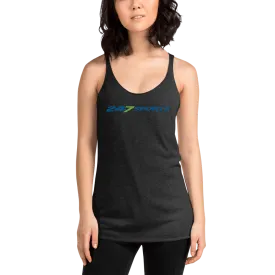 247 Sports Logo Women's Tri-Blend Racerback Tank Top