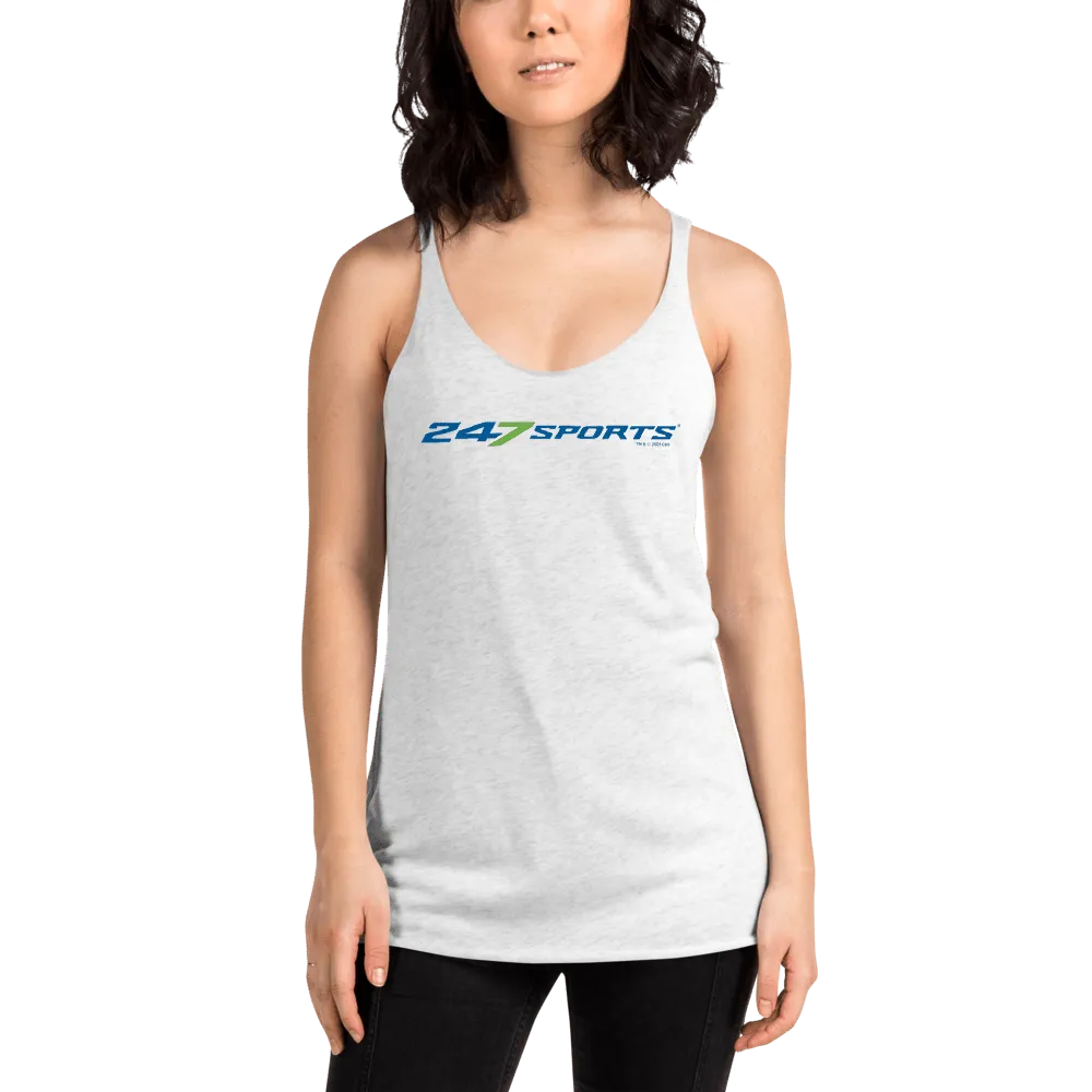 247 Sports Logo Women's Tri-Blend Racerback Tank Top