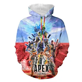 Apex Legends Hoodies - Fashion 3D Print Drawsrting Pullover Gaming Hoodie