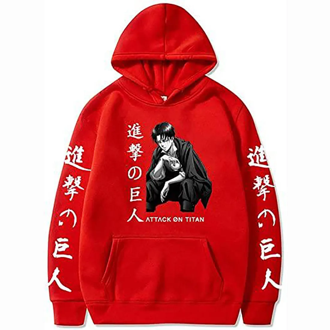 Attack on Titan Hoodie Ackerman Levi Sweater Sweatshirt Cosplay Costume Pullover