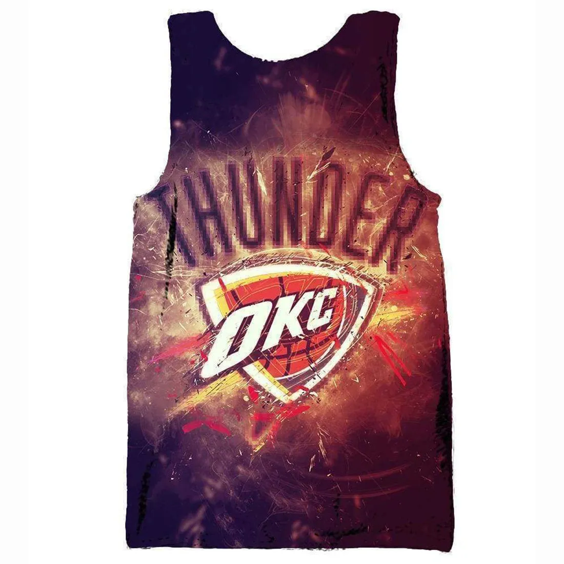 Basketball Oklahoma City Thunder Hoodies - Zip Up Red Thunder Hoodie