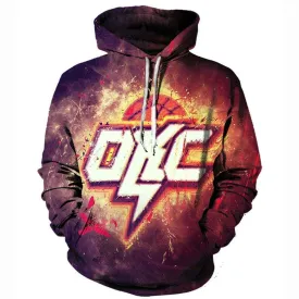 Basketball Oklahoma City Thunder Hoodies - Zip Up Red Thunder Hoodie