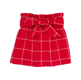 Beasley Bow Skirt - Woven Yarn Woodland Avenue Windowpane