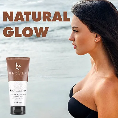 BEAUTY BY EARTH DYE-FREE NATURAL SUNLESS SELF TANNER FOR BRONZER AND GOLDEN TAN, 7.5 OZ.