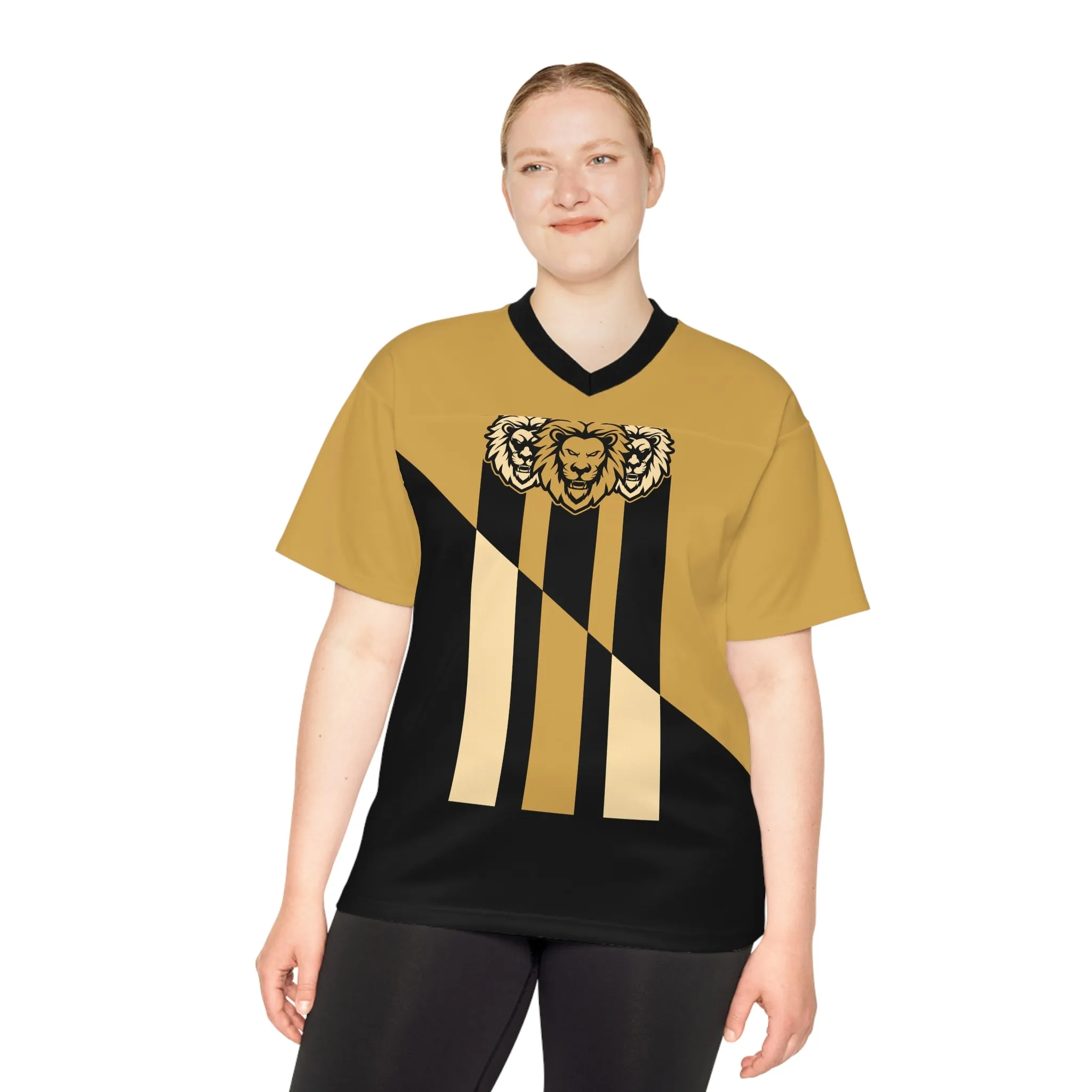 Brown & Black LSG Football Jersey (V-Neck)