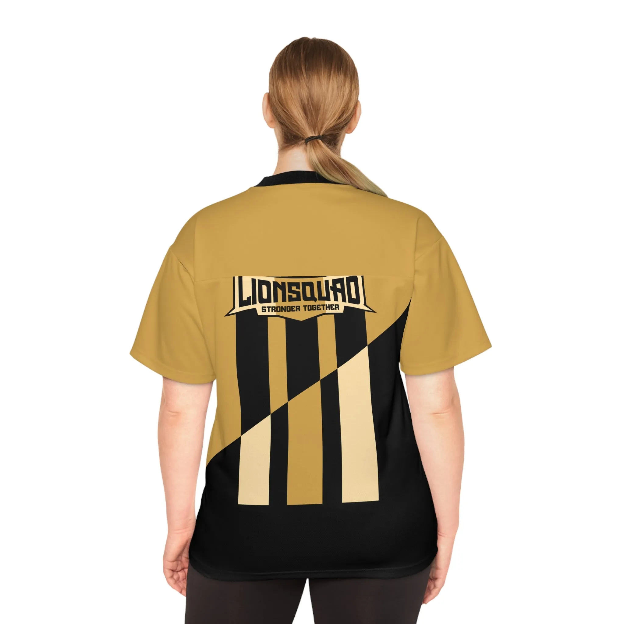 Brown & Black LSG Football Jersey (V-Neck)
