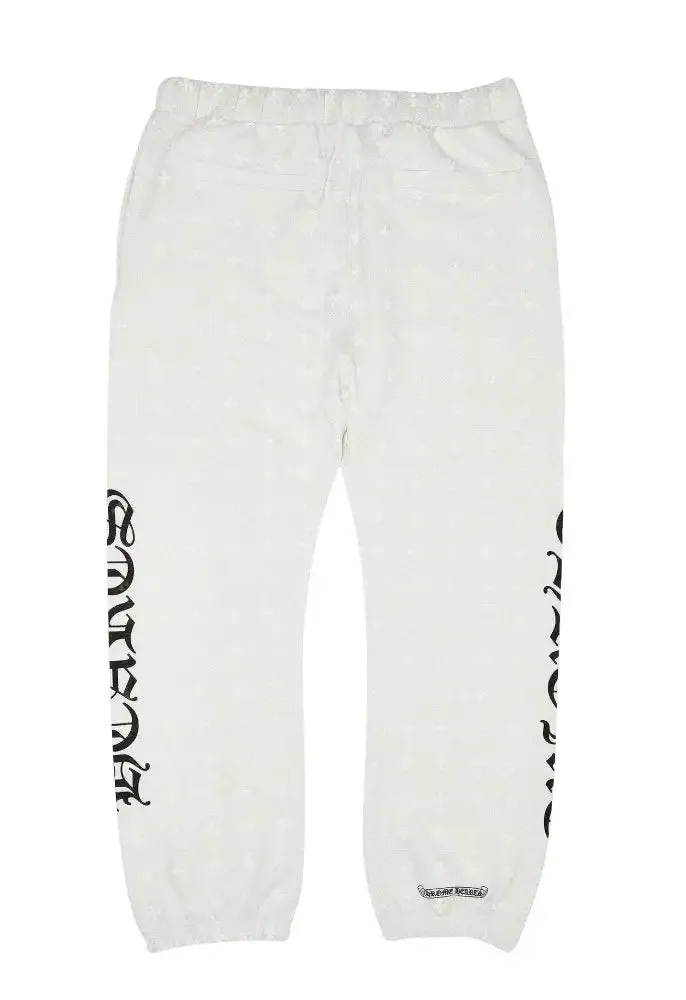 Chrome Hearts 'Monogram Cross White' Sweatpants