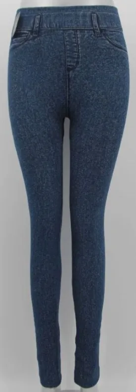 DENIM LOOK LEGGINGS - STONE WASH
