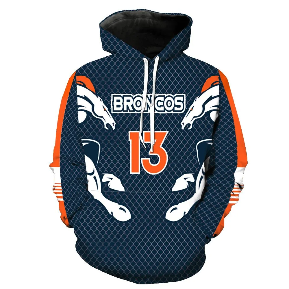 Football  Denver Broncos Hoodies - Pullover NFL Football Hoodie