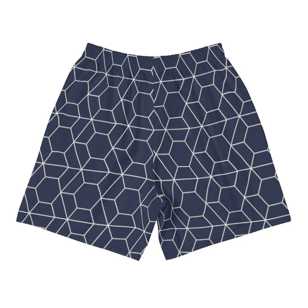 Geometric Active Training Workout Shorts (Navy)
