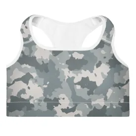 Grey Camo Sports Bra