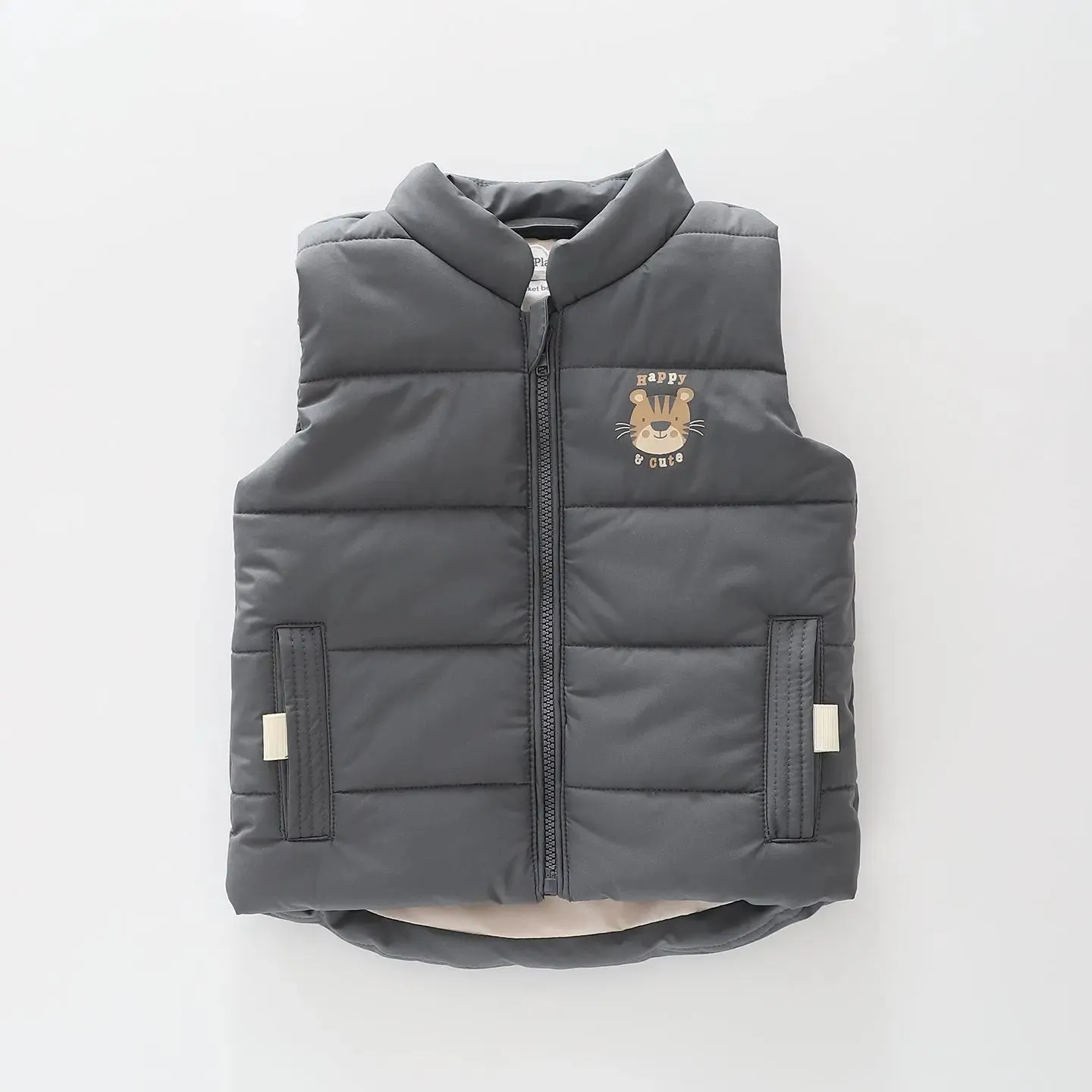 Happy Tiger Puffer Vest