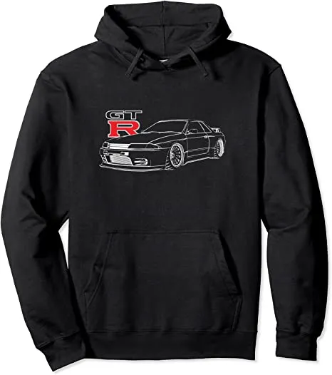 JDM CAR line art R32 Pullover Hoodie Various Colors