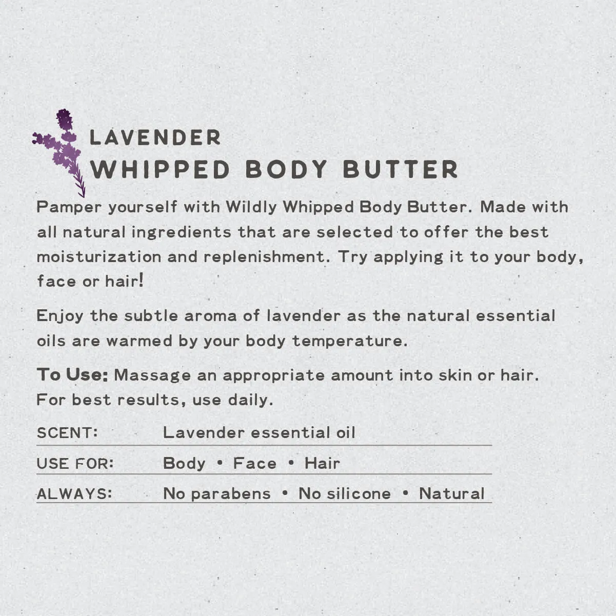 Lavender Whipped Body Butter | Natural
