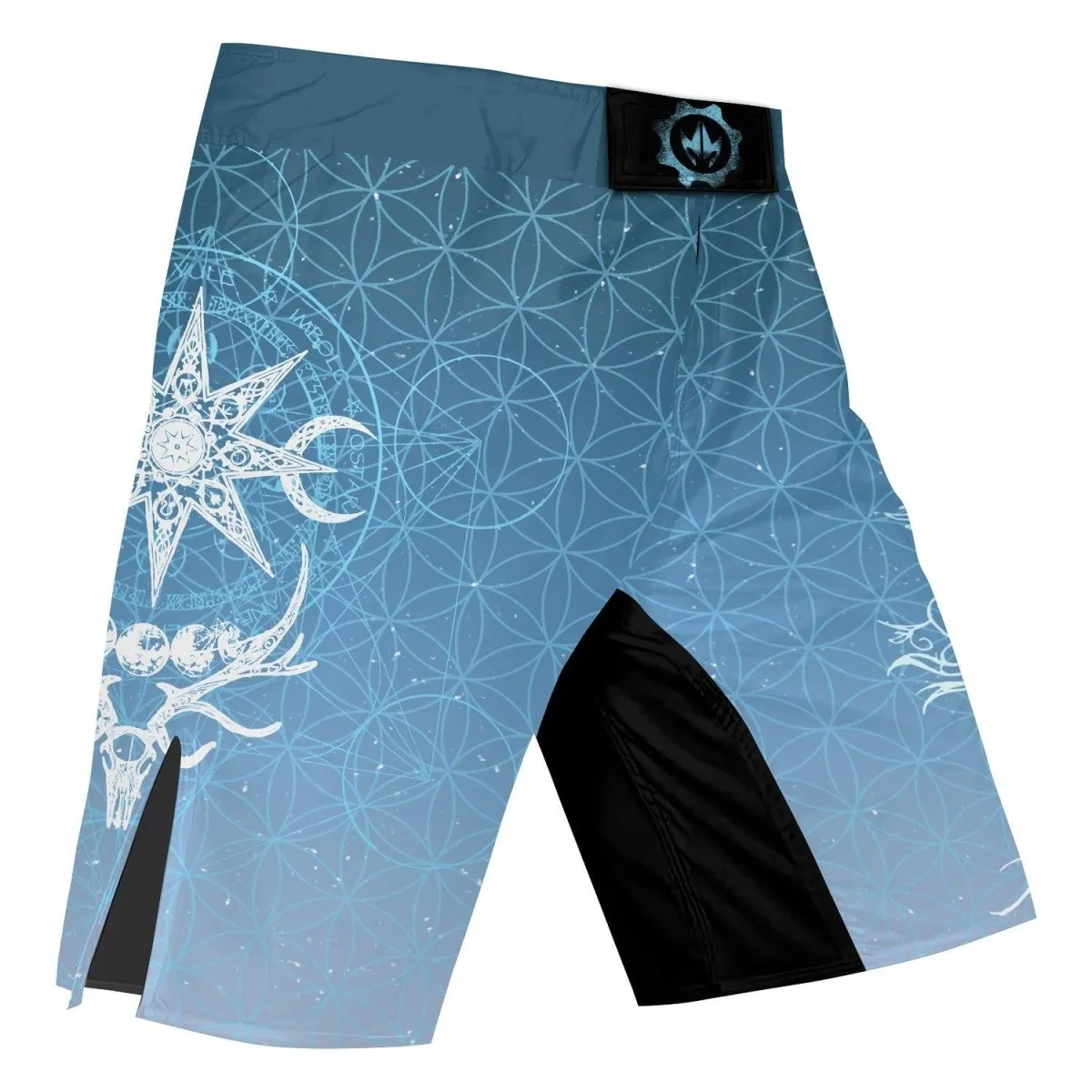 Light Blue YULE Vikings Fight Shorts