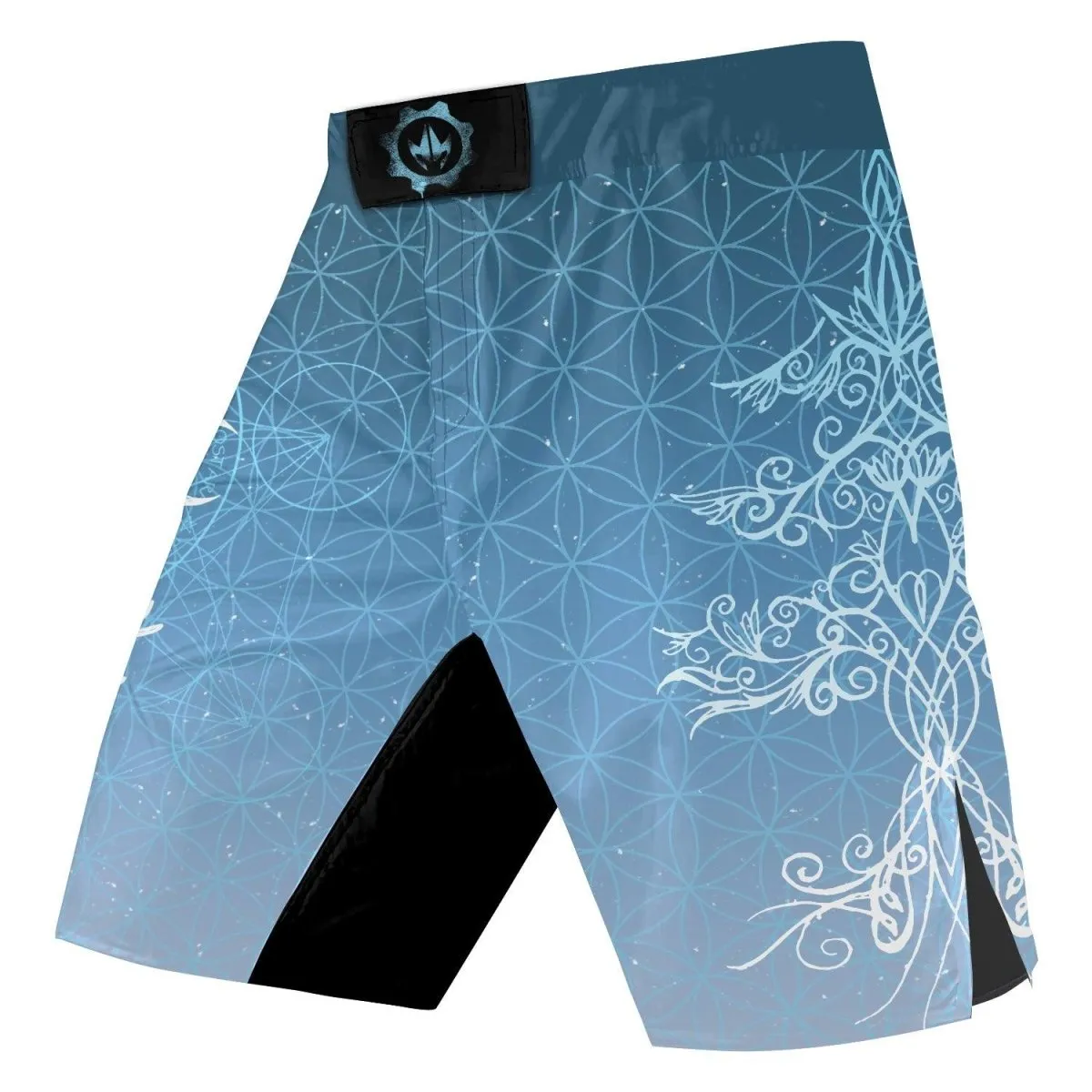 Light Blue YULE Vikings Fight Shorts