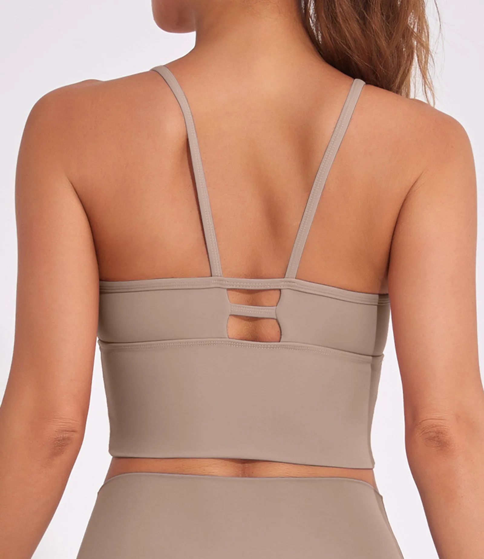 Longline Cutout Strappy Yoga Workout Sports Bras