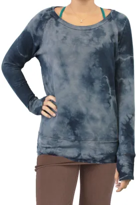 LVR Organic Raw Pullover - Midnight Navy Crystal Wash