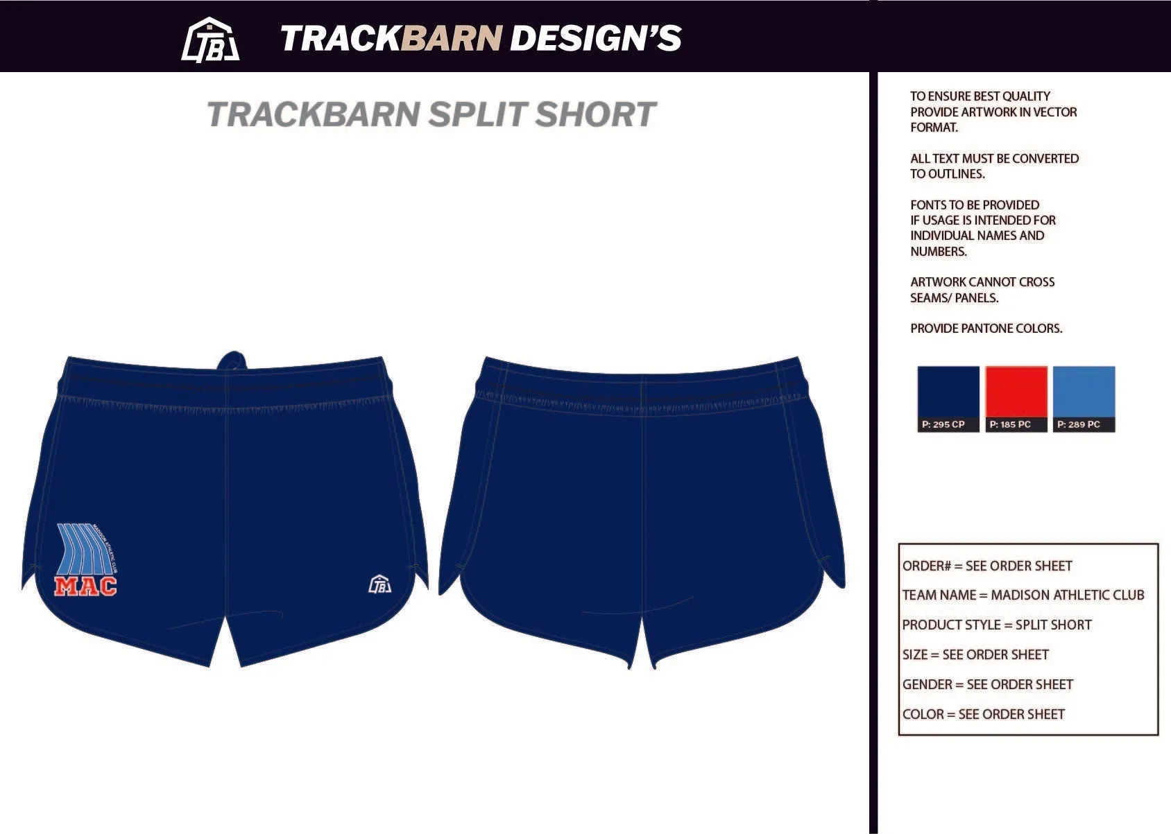 Madison-Athletic-Club Youth Split Track Short