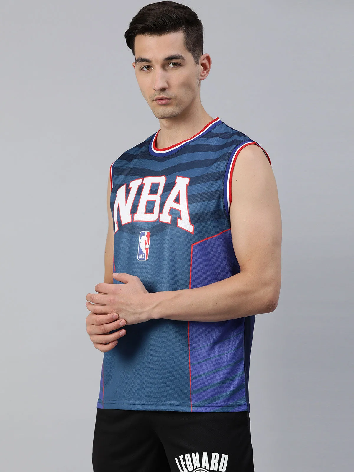 NBA: Athletic Sleeveless Jersey - Navy