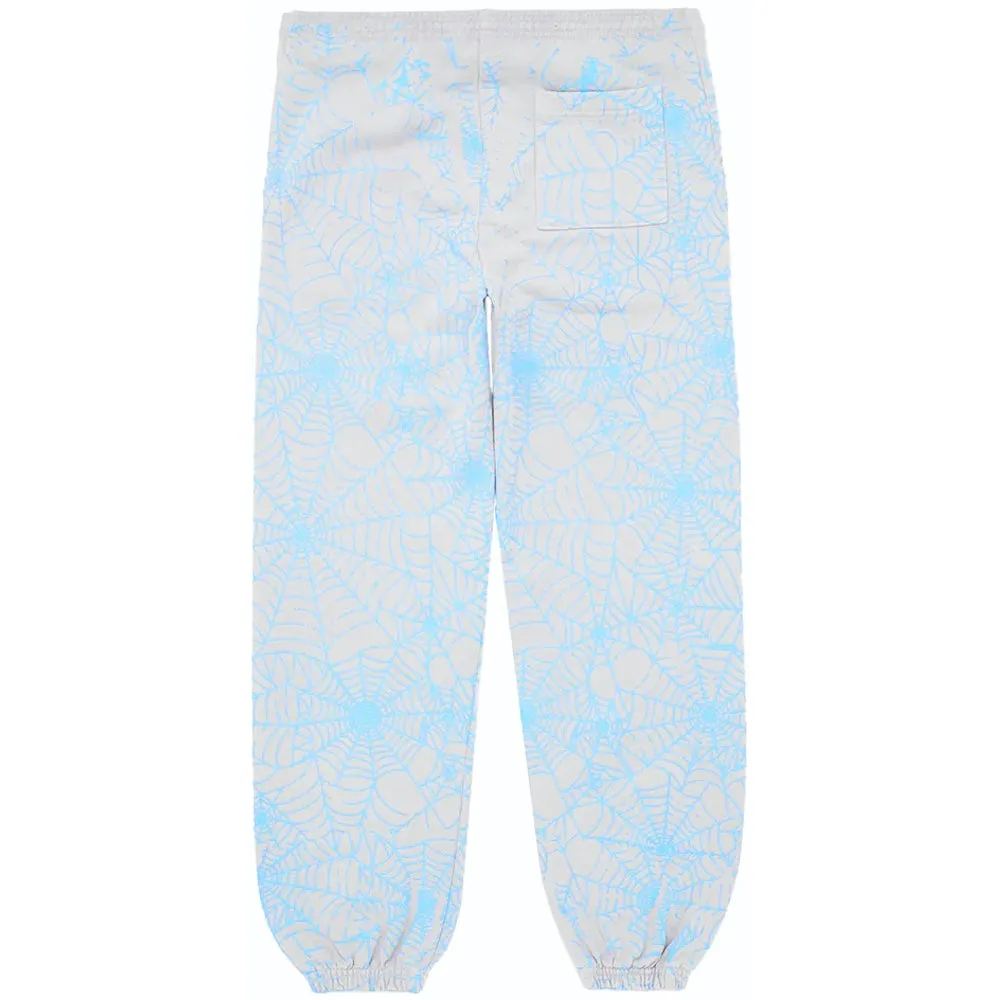 Sp5der AOP Web Heather Grey Sweatpants