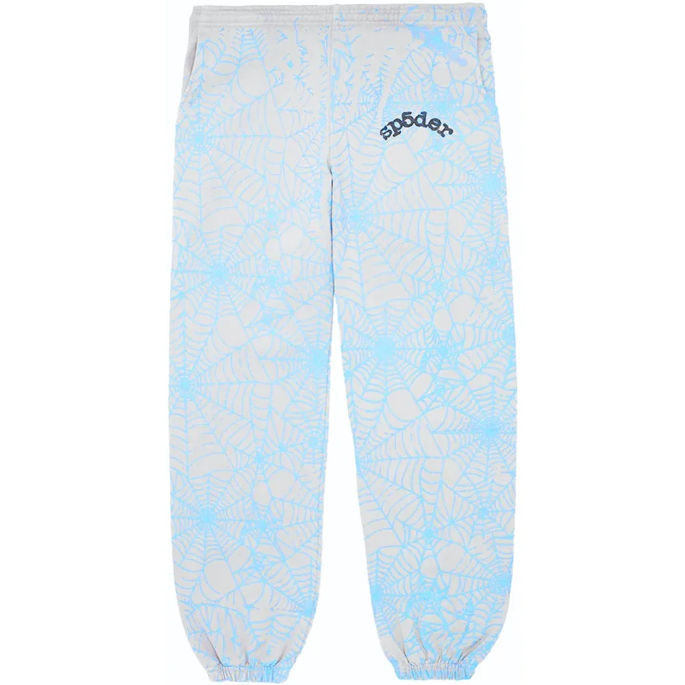 Sp5der AOP Web Heather Grey Sweatpants