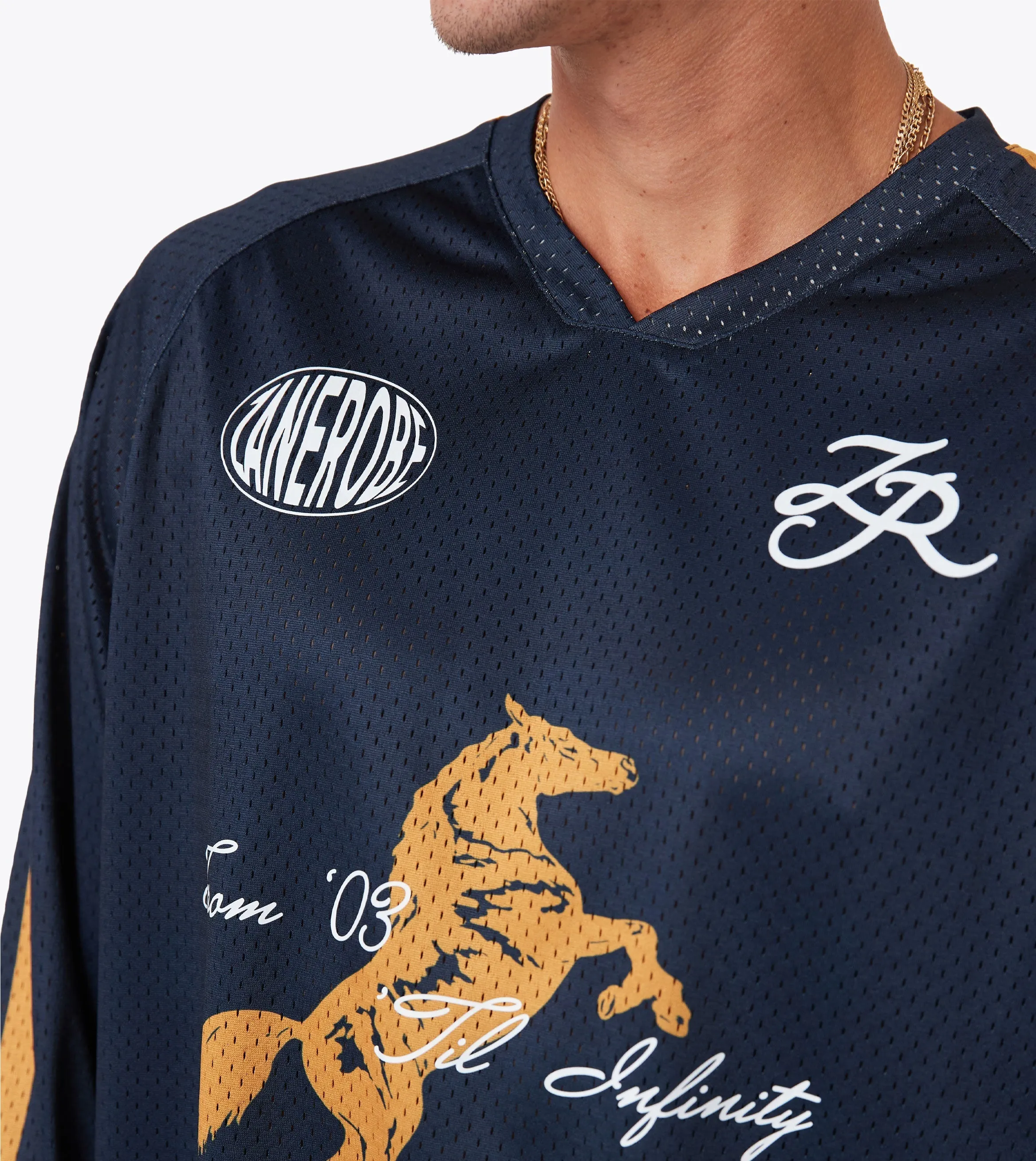 Steed Hockey Jersey Navy/Gold