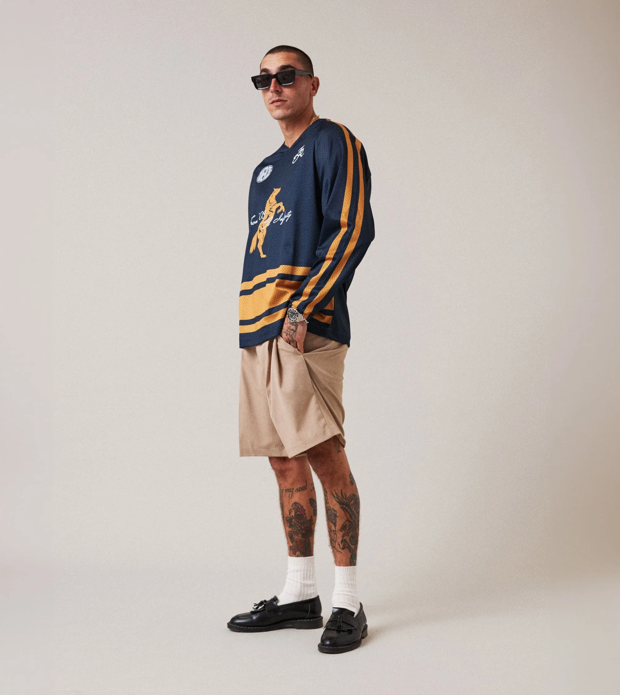 Steed Hockey Jersey Navy/Gold