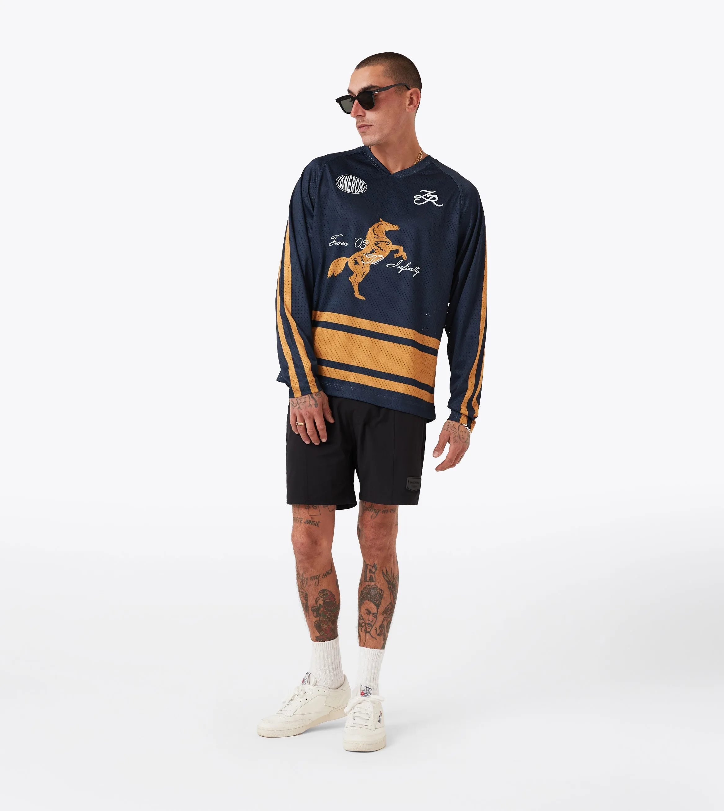 Steed Hockey Jersey Navy/Gold