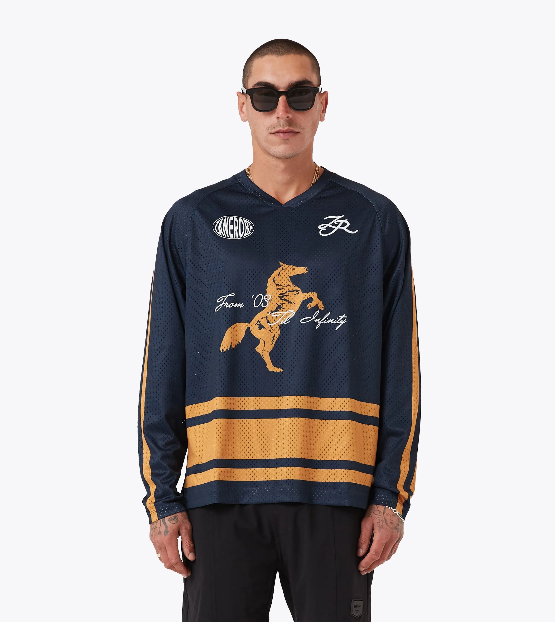 Steed Hockey Jersey Navy/Gold