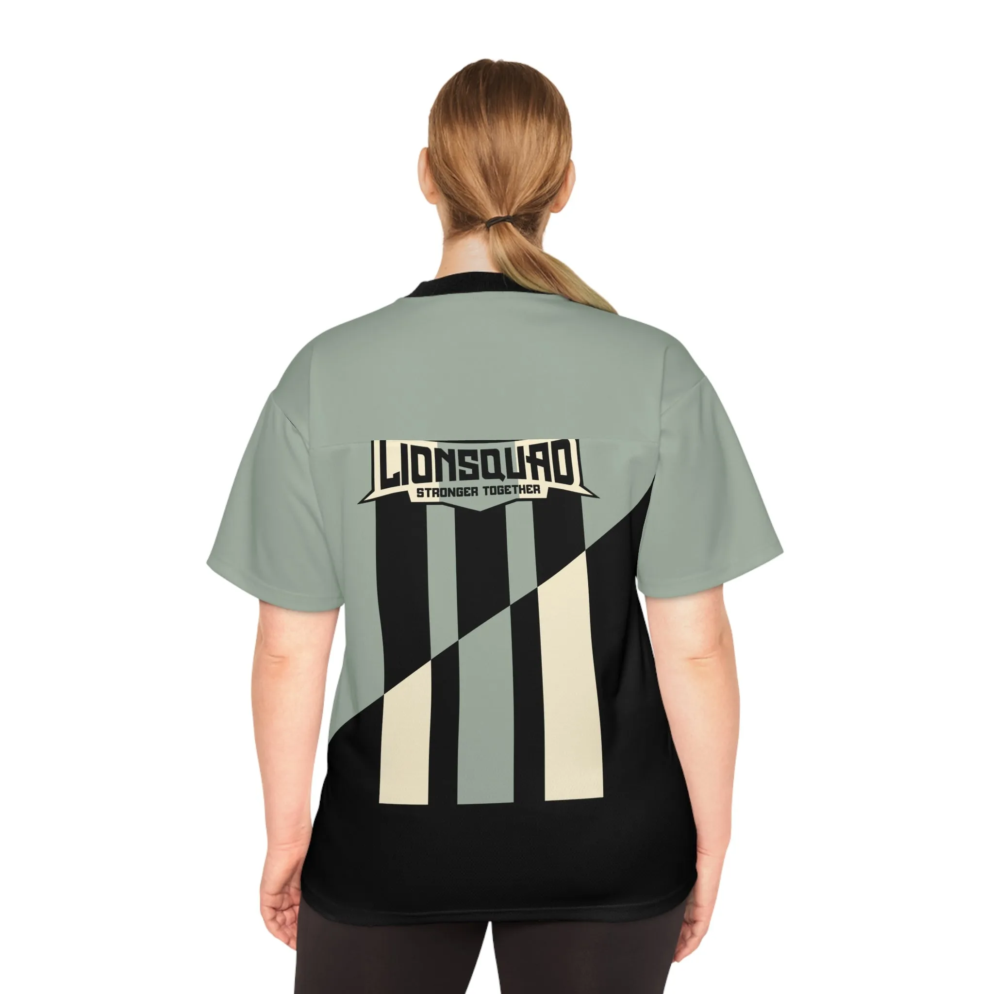 Teal & Black LSG Football Jersey V-Neck
