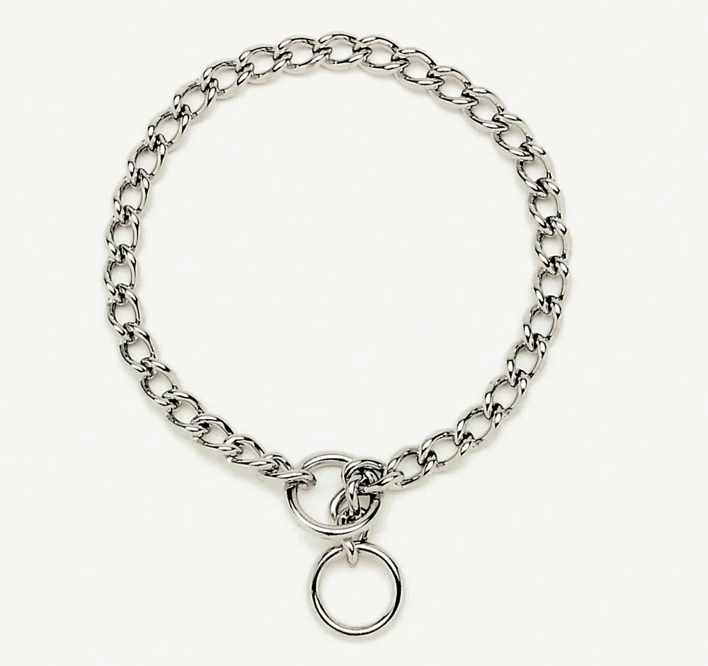 Titan Chain Training Dog Collar Medium Nickel, Chrome 1ea/2.5 Mm X 14 in
