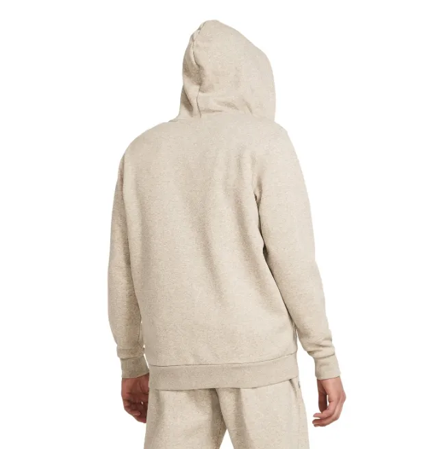 Under Armour Mens Hood Essential Fleece FZ Timberwolf Taupe