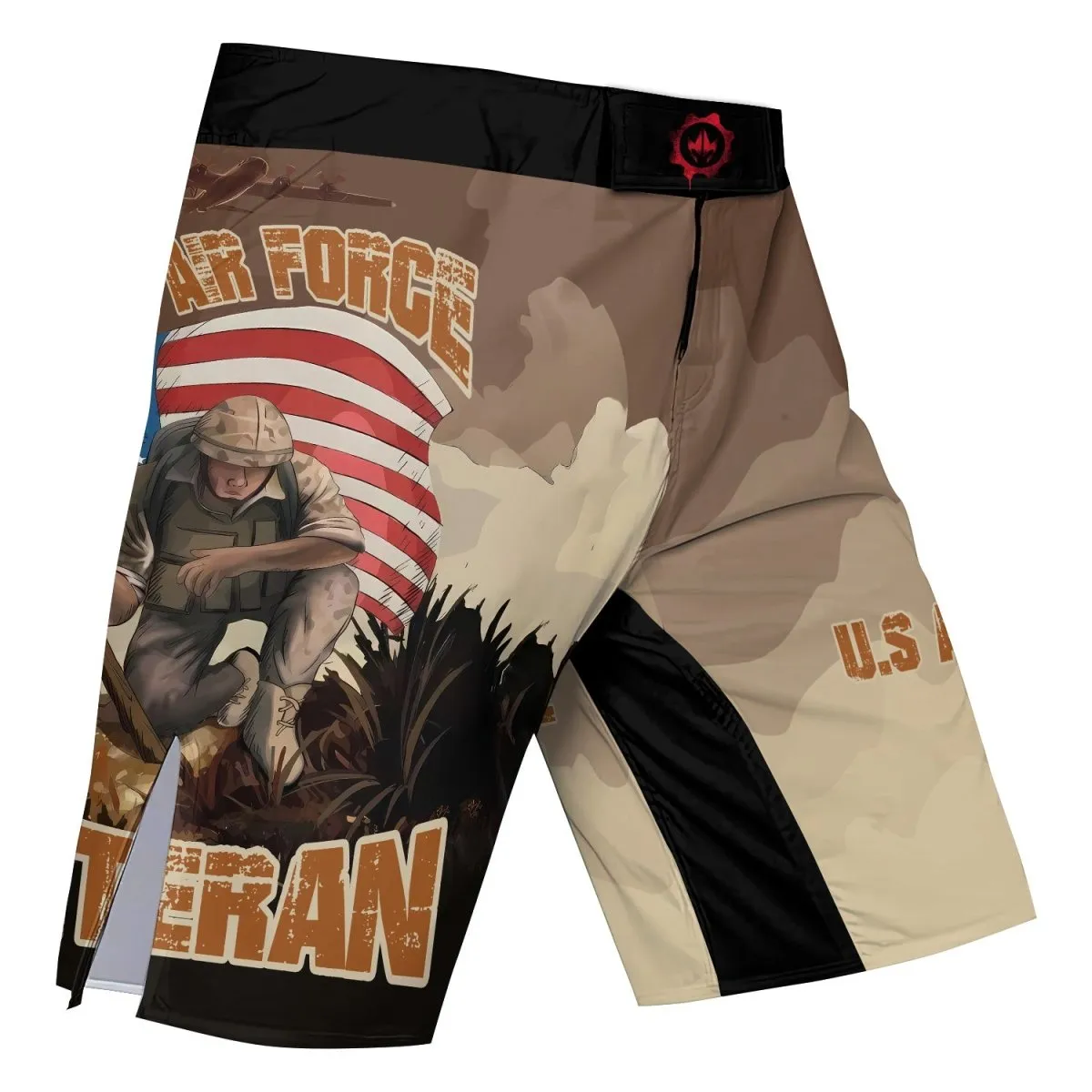USA Air Force Veteran Fight Shorts