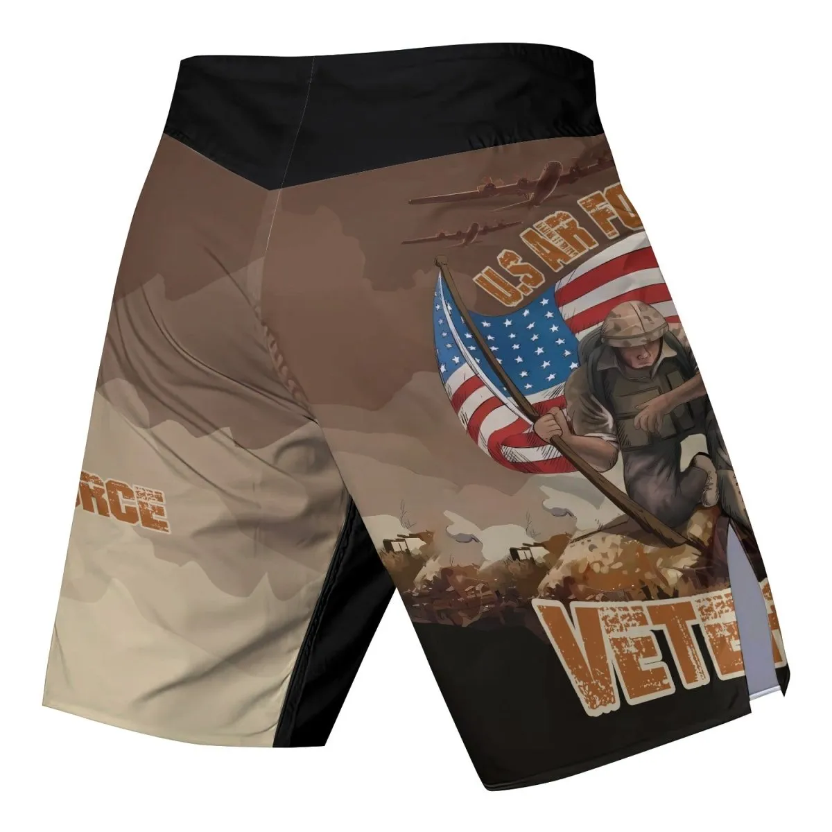 USA Air Force Veteran Fight Shorts