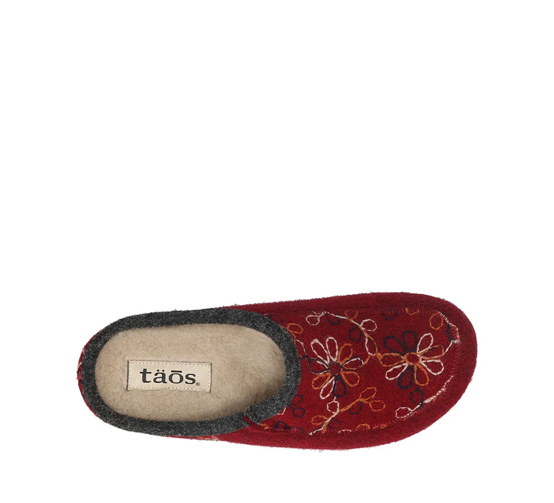 Women's Taos Woolflower Color: Cranberry